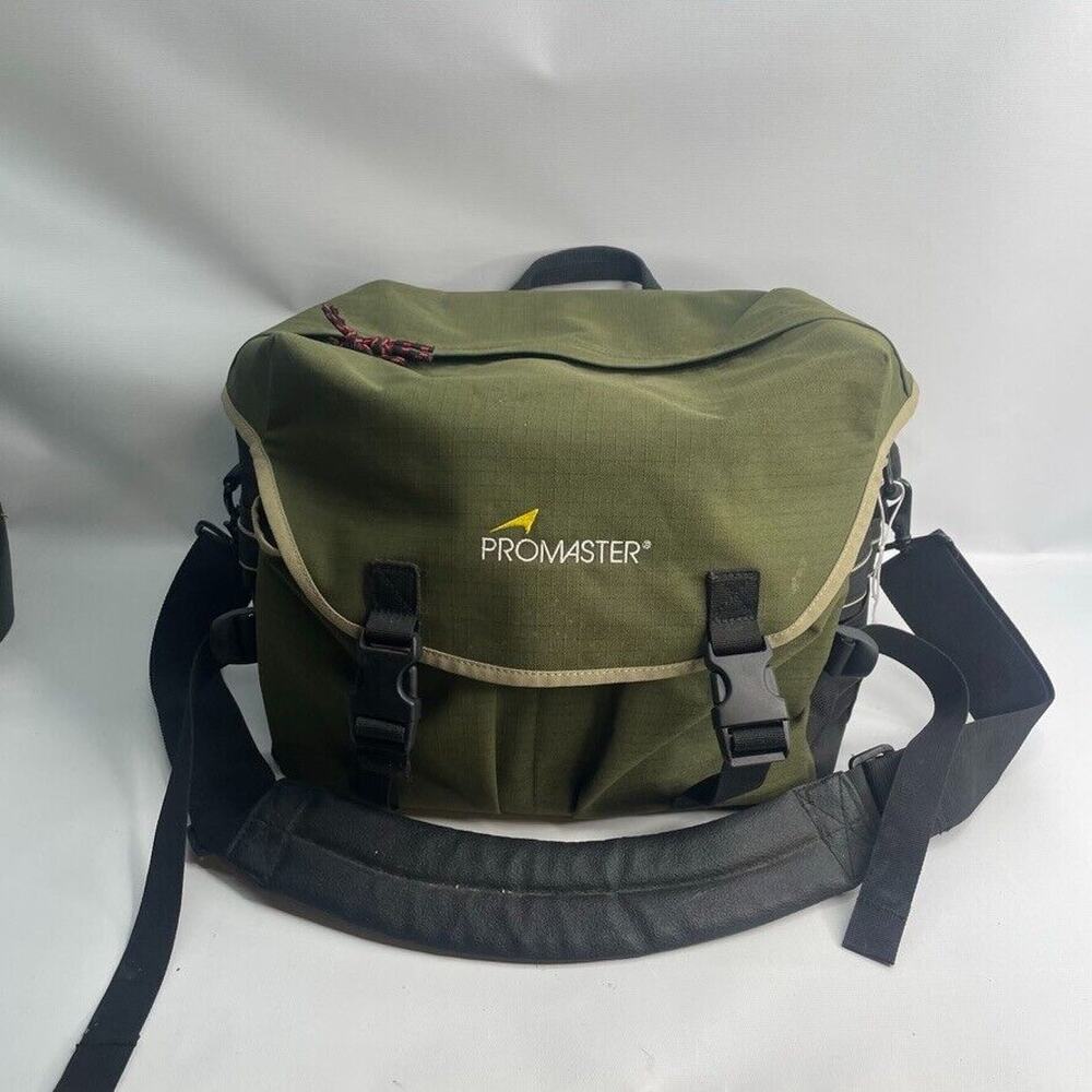 ProMaster Green Large Camera Camcorder Shoulder Bag Carry Case Soft‎ Padded